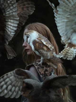 🦉Working with animals has always felt like stepping into a world of magic — inspiring, unpredictable, and full of emotion. This owl was the very first one I met and photographed back in 2019, and seeing it again years later felt like meeting an old friend. Some connections simply stay with you, no matter how much time passes. 

🍃These images were captured during my photo tour in Germany — a reminder that photography isn’t just about creating art, but about revisiting the souls and stories that once touched your heart.

NOT AI! 

Photography @jovanarikalo 
Model @luce.del.sole 
Dress @chotronette 
Orange dress @margoconcept 
Birds & owls @skyhunters_in_nature 

More of my work you can find at 👇🏻 
www.jovanarikalo.com 

#FineArtPhotography #CreativePhotography
#PhotographyOwls #PhotographyInspiration
#ArtPhotography #MadeWithCC