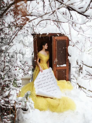 ❄️ Do you know that when one door closes, another one opens? The same is true for art and personal style. When you create the same thing over and over again, there comes a point where it turns into habit rather than creation. That’s when change becomes necessary—to bring freshness back into your work and allow yourself to grow.

Ask yourself what could gently push you out of your comfort zone.

✨ These photographs were created in the middle of a powerful snowstorm here, and it makes me a little sad knowing the snow is already slowly melting.

🧚🏼‍♀️ This white coat was specially made by @linennaive . If you’d like to add it—or any other dress—to your collection, you can use my code JOVANA8 for 15% off.

Photography @jovanarikalo 
Model @nina.golic 
Yellow dress @edithvalbridal 
Location @fairyoakk @antikatelje 

#creativephotography #photoshootideas #snowmagic #fineartphotography