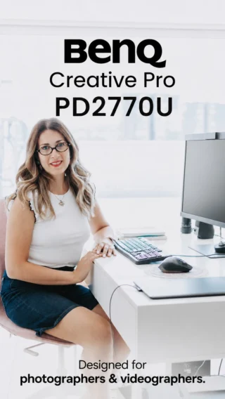 ✨As photographers and videographers, color accuracy is everything. So if you want your images and videos to look exactly the way you created them, I have something exciting to share.

Meet the new BenQ Creative Pro PD2770U — a 27-inch 4K monitor with a built-in calibrator.

🧚🏼‍♀️ For me, it’s incredibly important that the colors and details I captured on set stay true throughout my editing process. Since I often spend hours editing, having a monitor I can completely trust makes all the difference.

It covers 99% of the Adobe RGB and DCI-P3 color spaces, delivering accurate, vibrant colors. It also features a Nano Matte Black panel that minimizes glare, along with a magnetic shading hood that’s quick to attach and helps block unwanted reflections.

With the BenQ Creative Pro PD2770U, I have everything I need for a reliable, color-accurate workflow—and even more. 🍀

#benq #creativepro