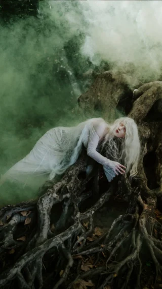 🌿When I first came across this location, I already knew the challenges it would bring.

Would we be able to reach the exact spot I had in mind?
Would it be too slippery to work safely?
Had the water level risen, and would the exposed roots still be visible?

🧚🏼‍♀️These thoughts are always part of my creative process. But one of the most important skills as a photographer is adaptability. Having a clear vision is essential, but knowing how to reshape it according to the location, the light, and the moment is where the magic truly happens.

I actually love places like this even more than fields of flowers. They have depth, atmosphere, and a sense of mystery that helps tell a stronger story.

Come with me behind the scenes and experience the thought process that goes through my mind while creating these images. 

Photos @jovanarikalo 
Model @mondtochter.s 
Dress @lacemadeofficial use code jovanarikalo 
Decor @tandrbal 
#creativephotoshoot #artphotography
